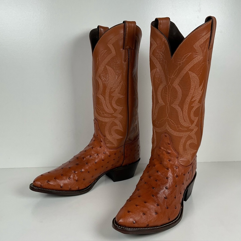 Justin Ostrich Quill Cowgirl Boots | Exotic | USA Made | Women’s 8.5 B